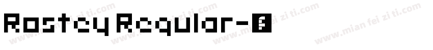 Rostey Regular字体转换